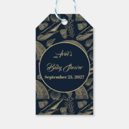 ヴィンテージ航海のホエールブルー ギフトタグ