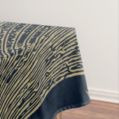 ヴィンテージ航海のホエールブルー テーブルクロス (インサイチュ)