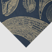 ヴィンテージ航海のホエールブルー 薄葉紙 (詳細)