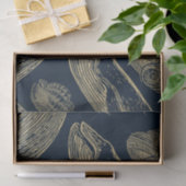 ヴィンテージ航海のホエールブルー 薄葉紙 (ギフト)