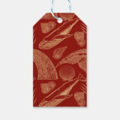 ヴィンテージ航海のホエールレッド ギフトタグ (裏面)