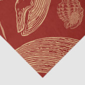 ヴィンテージ航海のホエールレッド 薄葉紙 (詳細)