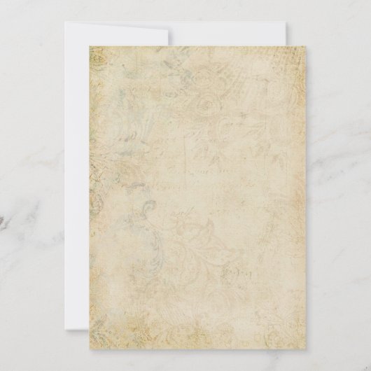 ヴィンテージ航海のボート婚約パーティ招待状 招待状 (裏面)