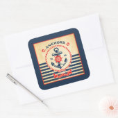 ヴィンテージ航海のポスター スクエアシール (封筒)