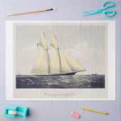 ヴィンテージ航海のヨットボートエフェメラデクページ 薄葉紙 (クラフト)