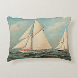 ヴィンテージ航海のヨットレース#1 アクセントクッション