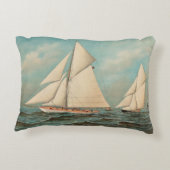 ヴィンテージ航海のヨットレース#1 アクセントクッション (裏面)