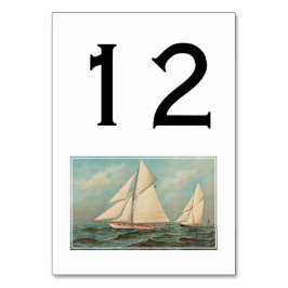 ヴィンテージ航海のヨットレース#1 テーブルナンバー