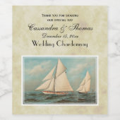 ヴィンテージ航海のヨットレース#1 ワインラベル (シングルラベル)