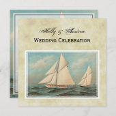 ヴィンテージ航海のヨットレース#1 招待状 (正面/裏面)