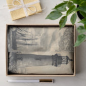 ヴィンテージ航海のライトハウスセーリング船デクページ 薄葉紙 (ギフト)