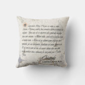 ヴィンテージ航海のレッドタコイラストレーション クッション (裏面)