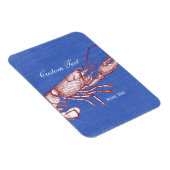 ヴィンテージ航海のレッドロブスターカスタムビーチハウス マグネット (右側)