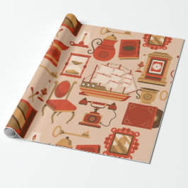 ヴィンテージ航海のレトロ海洋アンティーク船 ラッピングペーパー