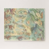 ヴィンテージ航海の人魚サンゴとクラゲ ジグソーパズル (横)