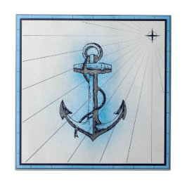 ヴィンテージ航海の出荷いかり タイル