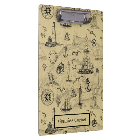 ヴィンテージ航海の古いマップパターン名前を追加 クリップボード (右)