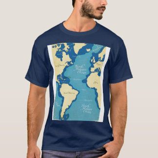 ヴィンテージ航海の地図 Tシャツ