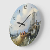 ヴィンテージ航海の壁時計 ラージ壁時計 (傾斜)