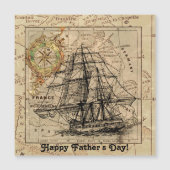 ヴィンテージ航海の帆船航法マップ (正面)