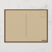 ヴィンテージ航海の帆船航法マップ ポストカード (裏面)