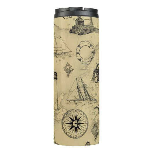 ヴィンテージ航海の旅行船が名を馳せる タンブラー (裏面)