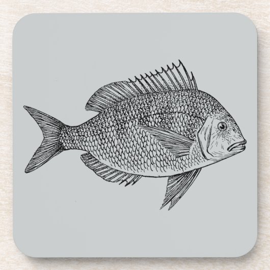 ヴィンテージ航海の海洋芸術イラストレーション コースター (正面)