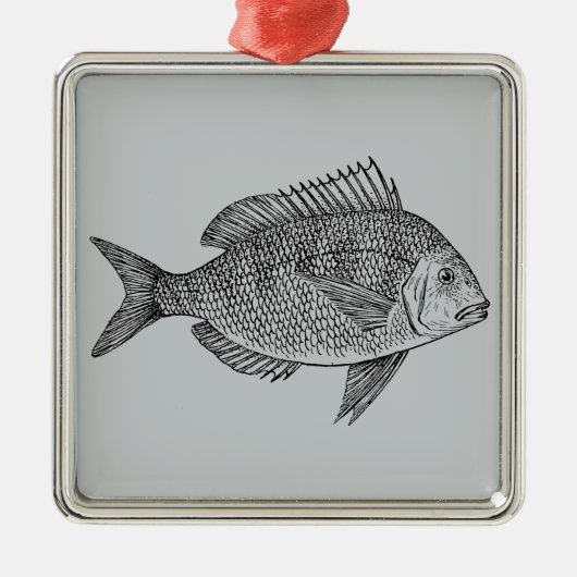 ヴィンテージ航海の海洋芸術イラストレーション メタルオーナメント (正面)