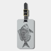 ヴィンテージ航海の海洋芸術イラストレーション ラゲッジタグ (正面縦)