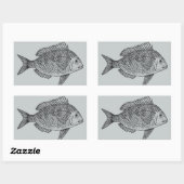 ヴィンテージ航海の海洋芸術イラストレーション 長方形シール (シート)