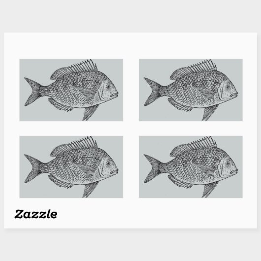 ヴィンテージ航海の海洋芸術イラストレーション 長方形シール (シート)