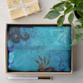 ヴィンテージ航海の深いブルーシー 薄葉紙 (ギフト)