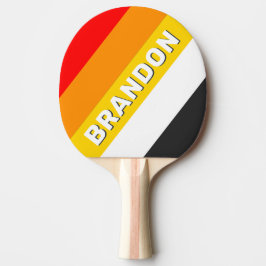 ヴィンテージ航海の港はっきりしたストライプの名 卓球ラケット