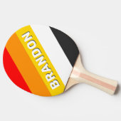 ヴィンテージ航海の港はっきりしたストライプの名 卓球ラケット (横)