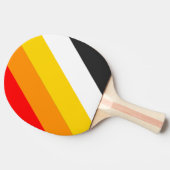 ヴィンテージ航海の港はっきりしたストライプの 卓球ラケット (横)