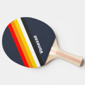 ヴィンテージ航海の港ストライプの（名称） 卓球ラケット (横)