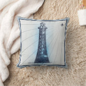 ヴィンテージ航海の灯台 クッション (ブランケット)