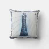 ヴィンテージ航海の灯台 クッション (正面)