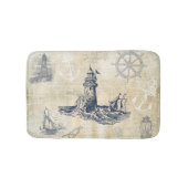 ヴィンテージ航海の灯台 バスマット (正面)