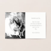 ヴィンテージ航海の結婚いかり銀 箔カード (内部)