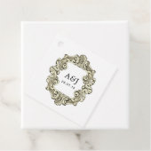 ヴィンテージ航海の結婚モノグラム フェイバータグ (インサイチュ)