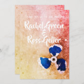 ヴィンテージ航海の結婚式招待状 招待状 (正面/裏面)