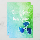 ヴィンテージ航海の結婚式招待状 招待状 (正面/裏面)