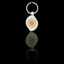 ヴィンテージ航海の羅針盤 キーホルダー
