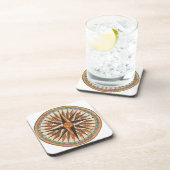 ヴィンテージ航海の船のコンパスナビゲーター帆走 コースター (右側)