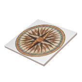 ヴィンテージ航海の船のコンパスナビゲーター帆走 タイル (側面)