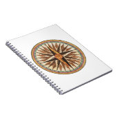 ヴィンテージ航海の船のコンパスナビゲーター帆走 ノートブック (右側)