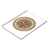 ヴィンテージ航海の船のコンパスナビゲーター帆走 ノートブック (左側)