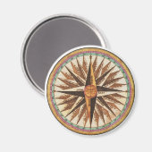 ヴィンテージ航海の船のコンパスナビゲーター帆走 マグネット (正面/裏面)