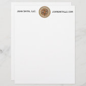 ヴィンテージ航海の船のコンパスナビゲーター帆走 レターヘッド (正面/裏面)